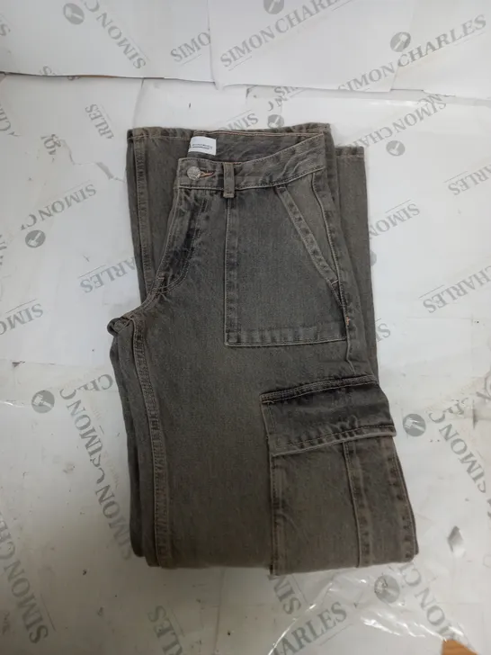 ZARA WASHED DENIM JEANS SIZE UNSPECIFIED