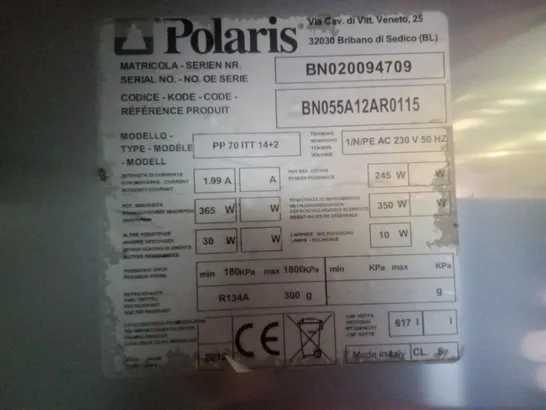 POLARIS PP 70 ITT 14+2 SINGLE DOOR FRIDGE 