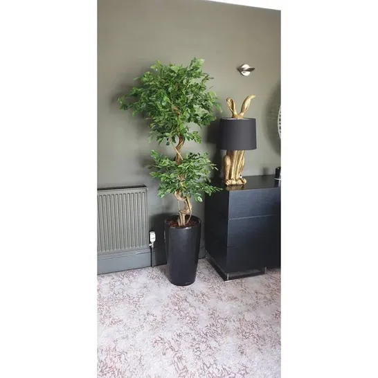 BOXED 150cm FAUX FICUS TREE IN POT LINER (1 BOX)