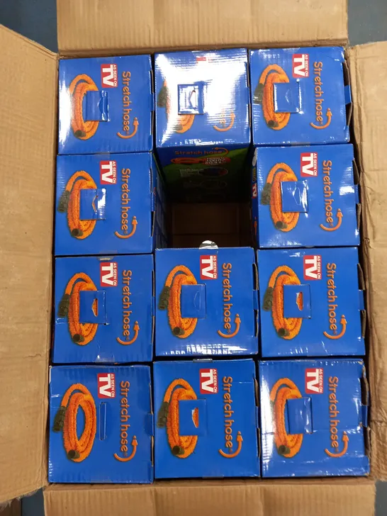 BOX OF APPROX 12 BEST DIRECT STRETCH HOSES IN ORANGE 