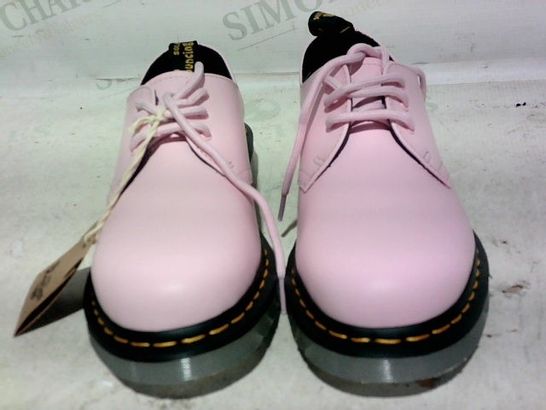 BOXED PAIR OF DR MARTENS BOOTS (PINK), SIZE 5 UK (38 EU)