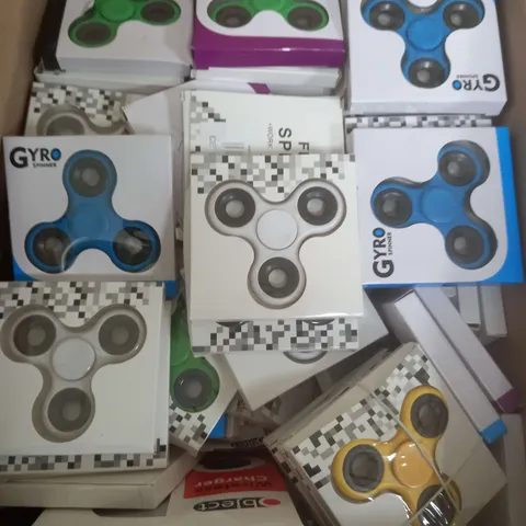 BOX OF APROX 50 FIDGET SPINNERS 