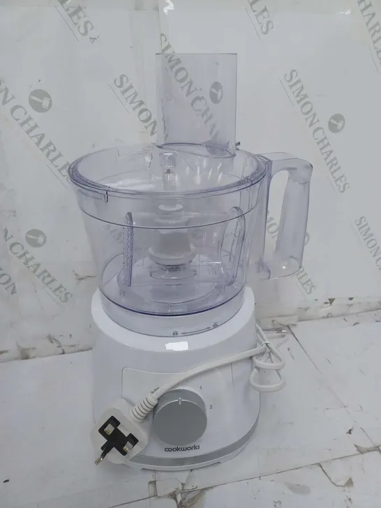 BOXED COOKWORKS WHITE FOOD PROCESSOR