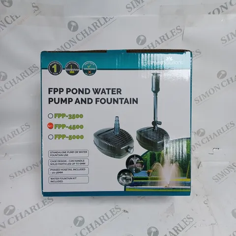 BOXED SEALED ALL POND SOLUTIONS FPP POND WATER PUMP AND FOUNTAIN FPP-4500