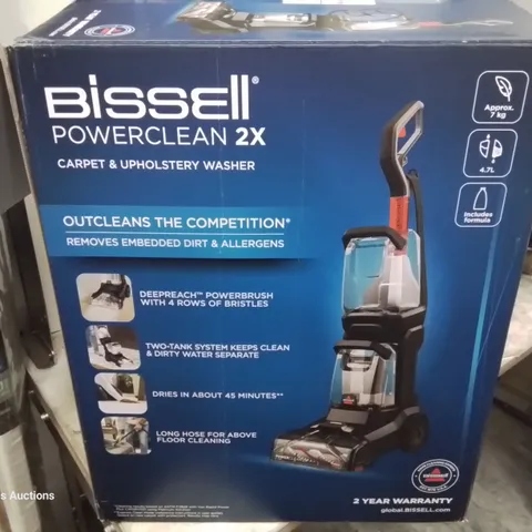 BOXED BISSELL POWERCLEAN 2X CARPET & UPHOLSTERY WASHER