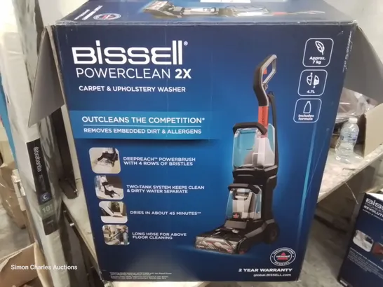 BOXED BISSELL POWERCLEAN 2X CARPET & UPHOLSTERY WASHER