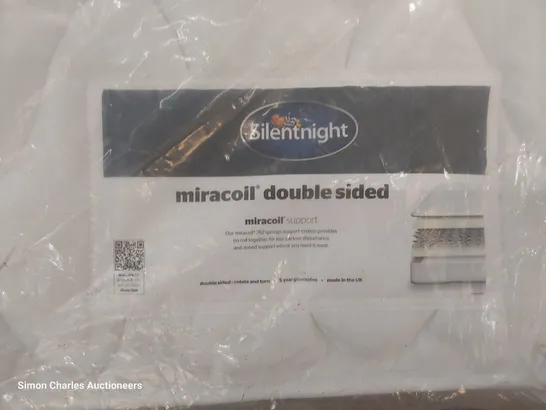 QUALITY BAGGED SILENTNIGHT 4' SMALL DOUBLE MIRACOIL DOUBLE SIDED MATTRESS 