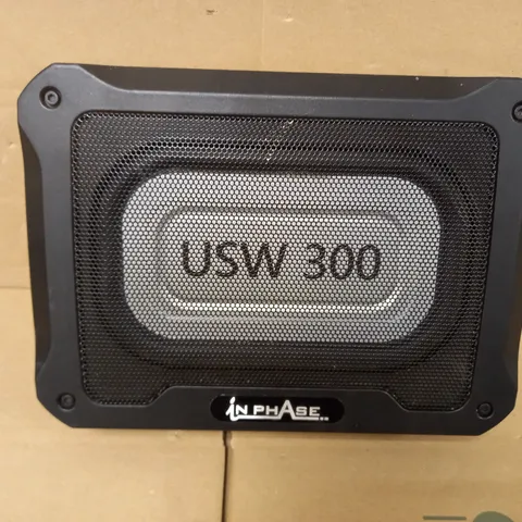 IN PHASE CAR AUDIO USW300 300W UNDERSEAT ULTRA SLIM COMPACT ACTIVE SUBWOOFER