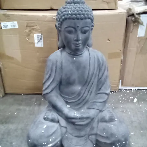 BOXED LARGE SITTING BUDHA FIGURE