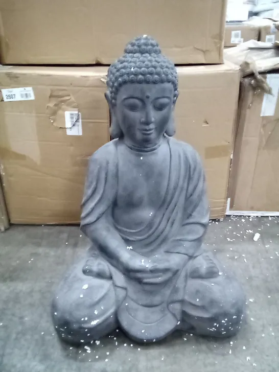 BOXED LARGE SITTING BUDHA FIGURE