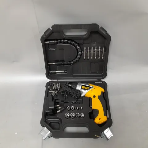 BOXED WOLF 3.6V CORDLESS SCREWDRIVER KIT