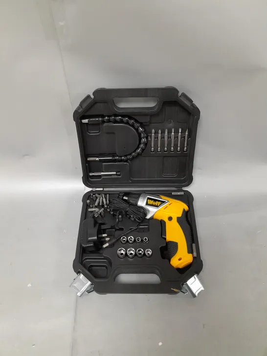 BOXED WOLF 3.6V CORDLESS SCREWDRIVER KIT