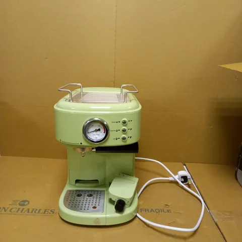 SWAN RETRO ONE TOUCH ESPRESSO MACHINE - GREEN