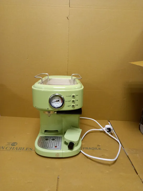 SWAN RETRO ONE TOUCH ESPRESSO MACHINE - GREEN