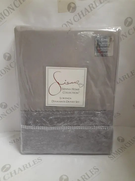 SIENNA LORENZA DIAMANTE DUVET SET - KING SIZE 