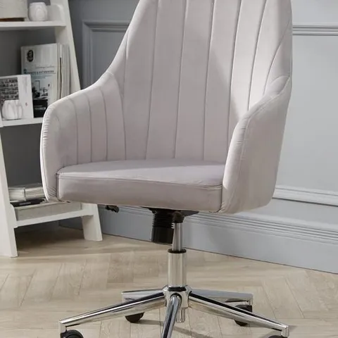 BOXED MOLBY FABRIC OFFICE CHAIR - GREY (COLLECTION ONLY)