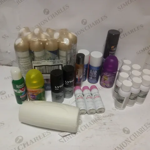 BOX OF  ASSORTED HEALTH AND BEAUTY PRODUCTS - INCLUDING EVIAN FACIAL SPRAY, MICROBURST 3000 AIR NEUTRALISER