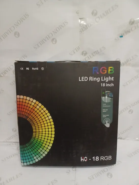 BOXED RGB LED RING LIGHTS - 18 INCH 