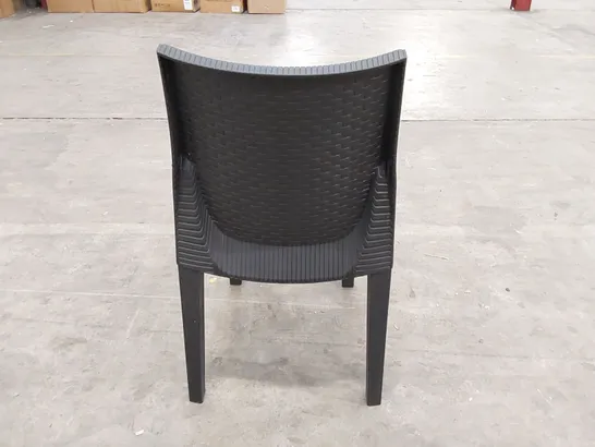 DARK GREY RATTAN CHAIR (1 ITEM)