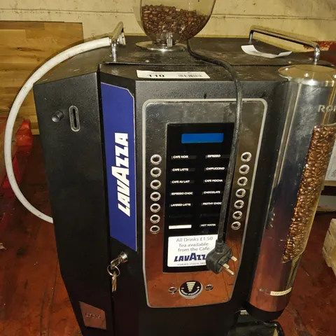 LAVAZZA BEAN TO CUP HOT DRINKS DISPENCER WITH COIN MECH/