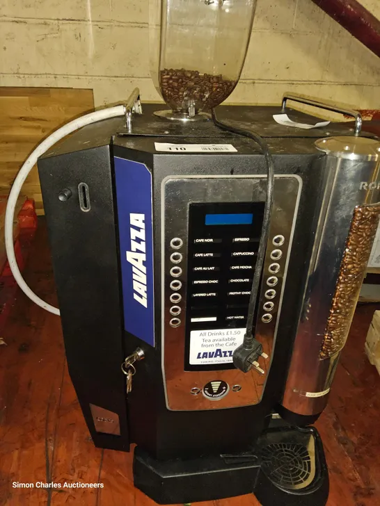 LAVAZZA BEAN TO CUP HOT DRINKS DISPENCER WITH COIN MECH/