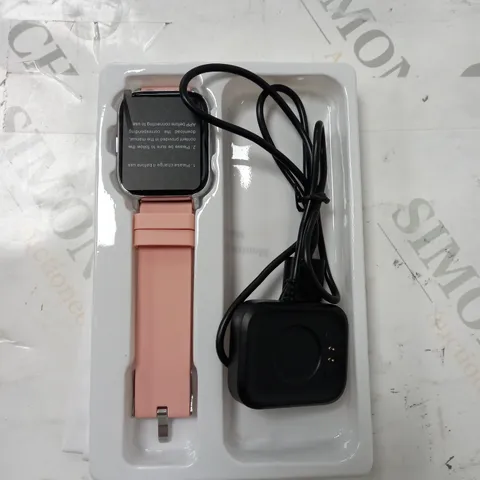 BOXED MOLOCY SMART WATCH - PINK STRAP 