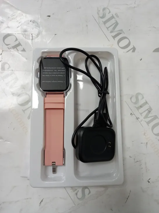 BOXED MOLOCY SMART WATCH - PINK STRAP 