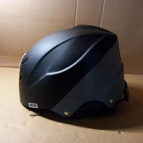 BOXED MTR SKI HELMET - BLACK/GREY