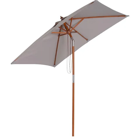 BOXED PATIO UMBRELLA PARASOL, 6 RIBS - COLLECTION ONLY