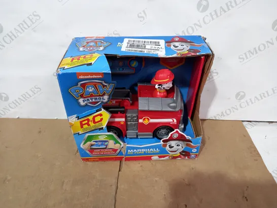 BOXED PAW PATROL MARSHALL RC FIRE TRUCK  RRP £25