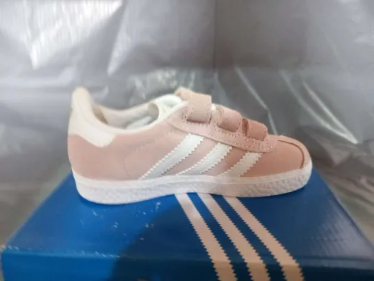 BOXED ADIDAS GAZELLE CF I PALE PINK SUEDE SIZE KIDS 7K