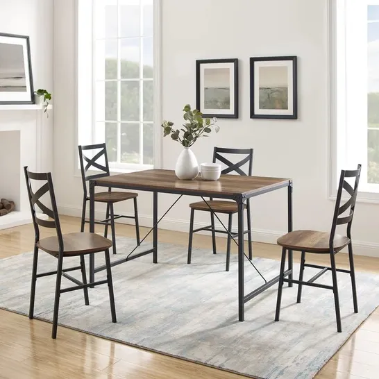 BOXED ARMANDO 4-PERSON DINING SET (1 BOX)/