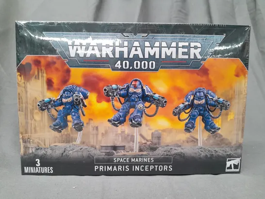 BOXED WARHAMMER 40K SPACE MARINES - PRIMARIS INCEPTORS (PACK OF 3 MINIATURES)