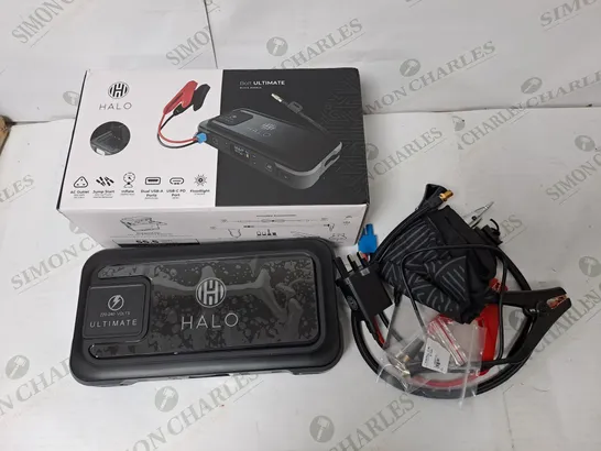 HALO BOLT ULTIMATE POWER BANK W/JUMP STARTER AIR COMPRESSOR & AC OUTLET