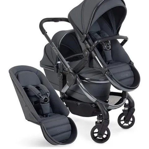 BOXED iCANDY PEACH 7 TRUFFLE PHANTOM STROLLER & BLACK EDITION BAG (2 BOXES)