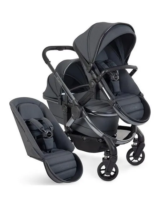 BOXED iCANDY PEACH 7 TRUFFLE PHANTOM STROLLER & BLACK EDITION BAG (2 BOXES) RRP £1399