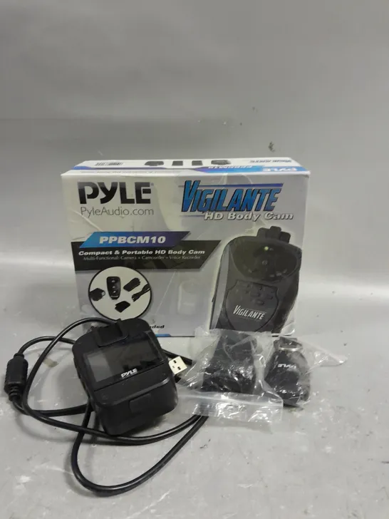 BOXED PYLE VIGILANTE PPBCM10 HD BODY CAMERA 