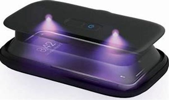 20 BOXED HOMEDICS UV-CLEAN SMARTPHONE SANITISER SAN-PH100BK-EU