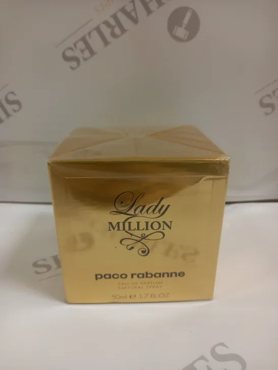 BOXED PACO RABANNE LADY MILLION EAU DE TOILETTE DE PARFUM 50ML