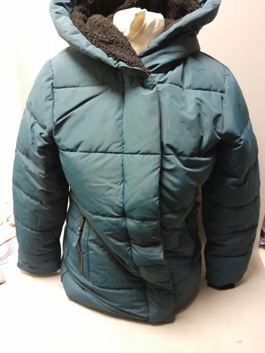 CENTIGRADE FLEECE LINED PADDED JACKET IN TEAL SIZE XS 