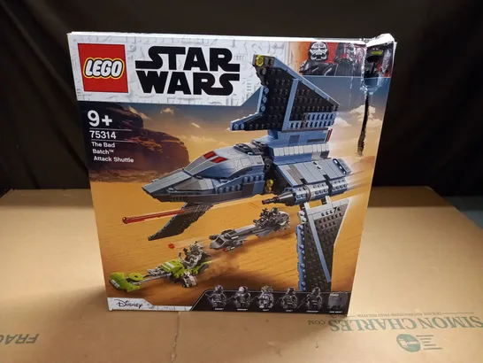 BOXED LEGO STAR WARS 75314 THE BAD BATCH ATTACK SHUTTLE SET