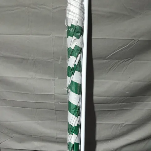 BOXED PARASOL GREEN STRIPE 