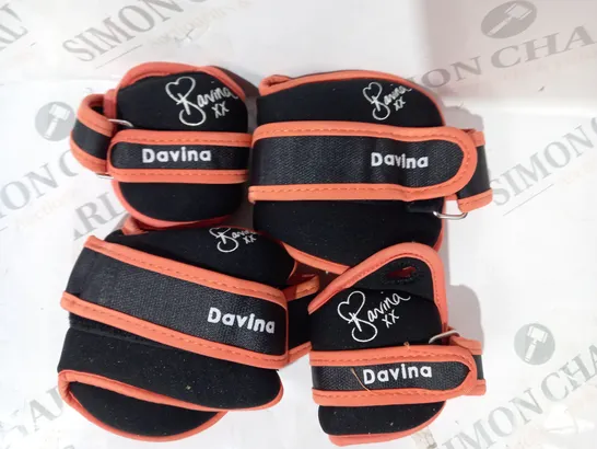 BOXED DAVINA FITNESS 2 X 1.25KG ANKLE WEIGHTS 