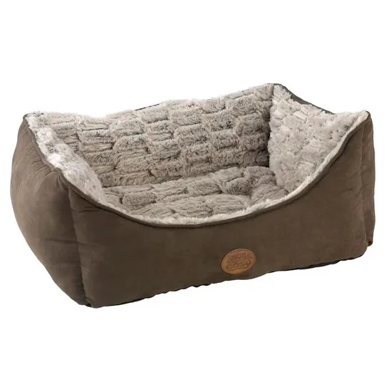 BAGGED ILIANA BED IN BROWN/BEIGE 34×92CM