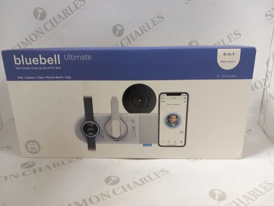 BOXED BLUEBELL ULTIMATE 9 IN 1 BABY MONITOR