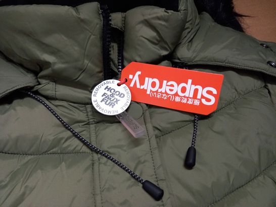 SUPERDRY FUJI SLIM 3 IN 1 JACKET IN GREEN - UK XS