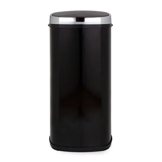 BOXED CHROMA SQUARE 50L MOTION SENSOR STAINLESS STEEL BIN