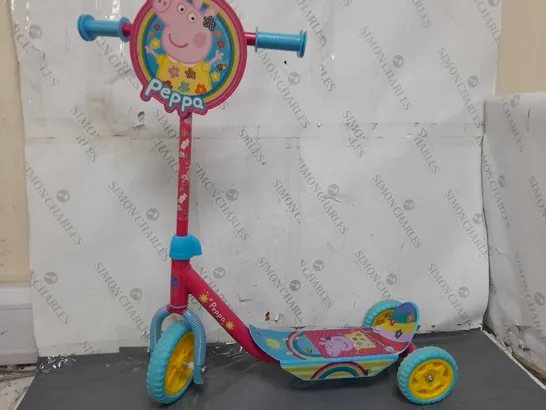 PEPPA PIG 3-WHEELED KIDS SCOOTER IN BLUE/PINK