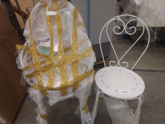 4 ALUMINIUM FRAMED CHAIRS 