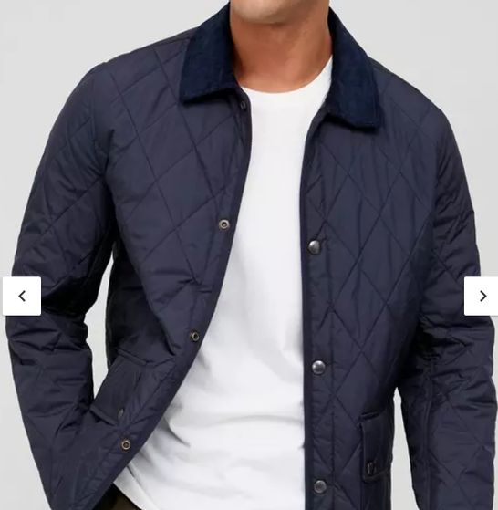 BRAND NEW DIAMOND QUILTED JACKET - NAVY LARGE 